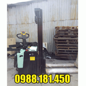 Xe nâng điện đứng lái 1 tấn 3m