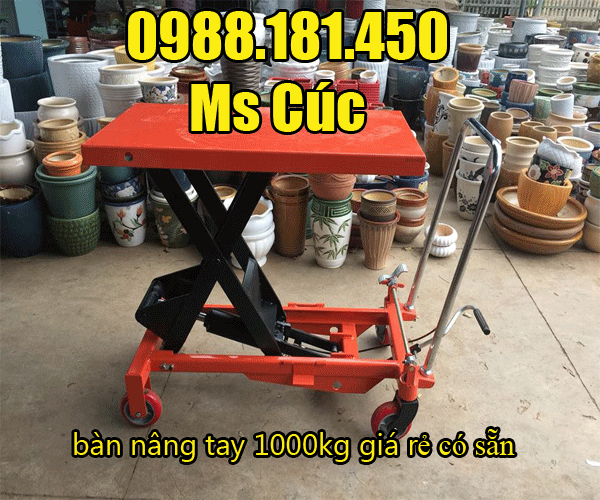 bàn nâng tay 1000kg giá rẻ