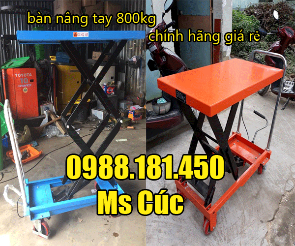 bàn nâng tay 800kg chính hãng