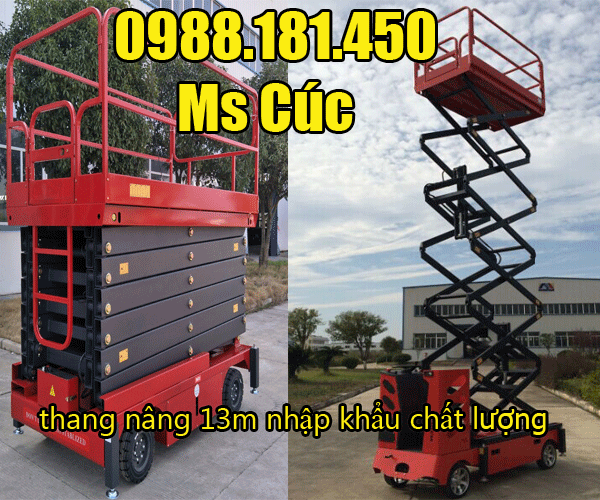 địa chỉ bán thang nâng 13m