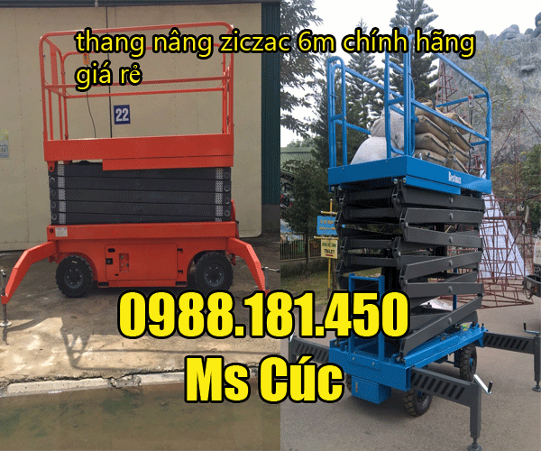 thang nâng ziczac 6m nhập khẩu