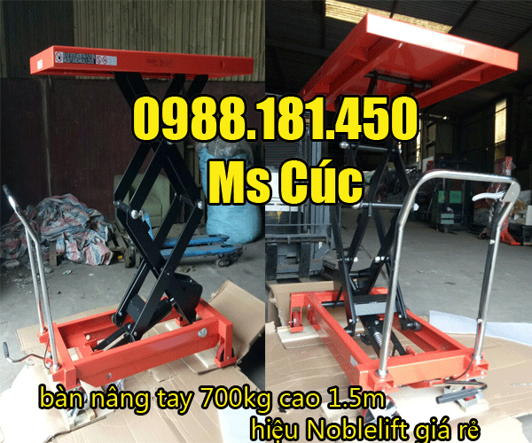 bàn nâng tay 700kg 1.5m