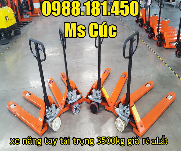 xe nâng tay tải trọng 3500kg nhập khẩu